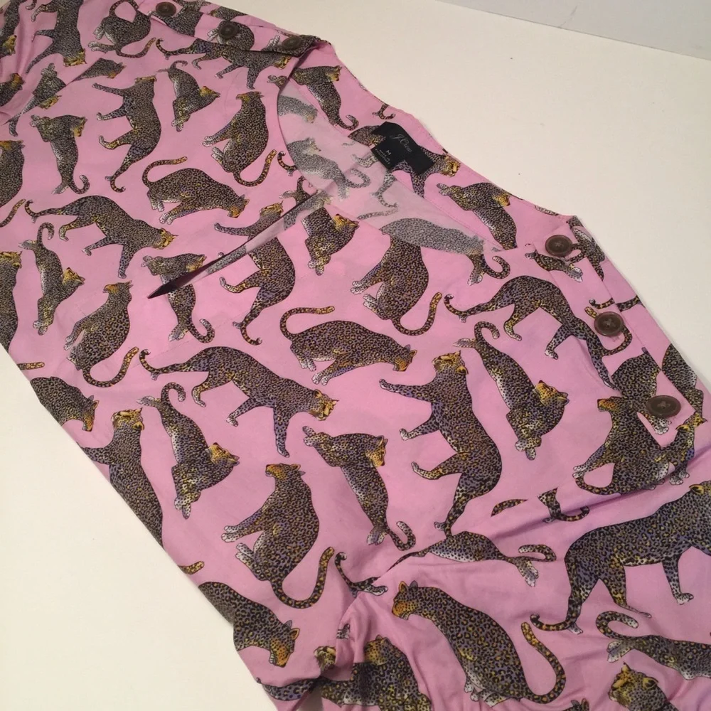 JCREW LEOPARD TOP SZ M - Picture 5 of 9